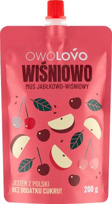 OWOLOVO Wiśniowo Mus jabłkowo-wiśniowy