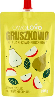 OWOLOVO Gruszkowo Mus  jabłkowo-gruszkowy