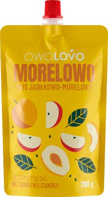 OWOLOVO Aprikosen-Apfel-Aprikosen-Mousse 