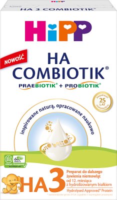 HiPP HA 3 Combiotik Preparat do dalszego żywienia niemowląt