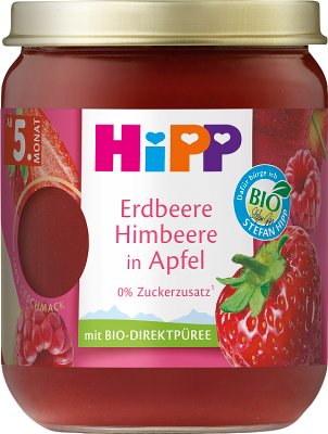 HiPP BIO Apples with strawberries and raspberries for babies 