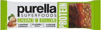 Purella Superfoods Protein Protein Bar Caramel Peanuts 