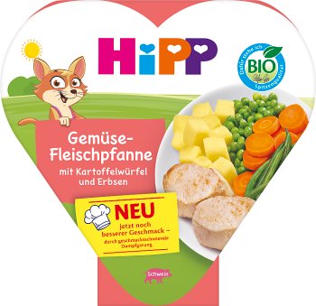 HiPP BIO Jarzynki z ziemniakami i delikatnym schabem