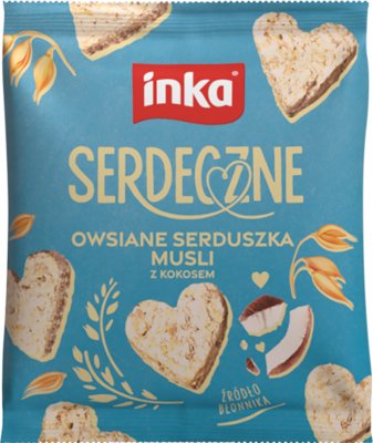 Inka Serdeczne Owsiane serduszka musli z kokosem