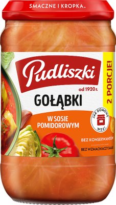 Pudliszki Gołąbki w sosie pomidorowym