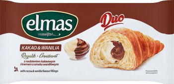 Elmas Duo Rogalik z nadzieniem kakaowym i kremem o smaku waniliowym