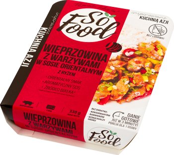 So Food Wieprzowina z warzywami w sosie orientalnym z ryżem