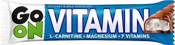 Go On Vitamin Baton kokosowy z l-karnityną magnezem i witaminami oblany mleczną czekoladą